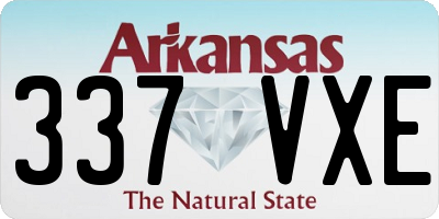 AR license plate 337VXE
