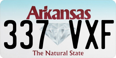 AR license plate 337VXF