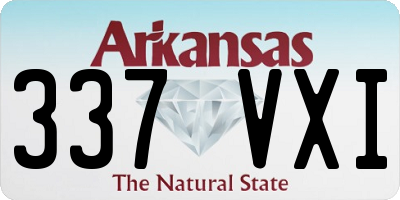 AR license plate 337VXI
