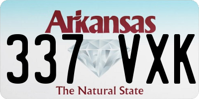 AR license plate 337VXK