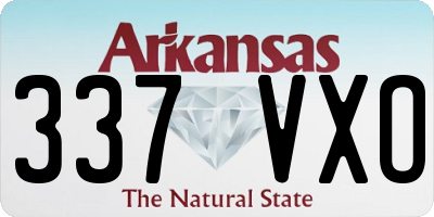 AR license plate 337VXO