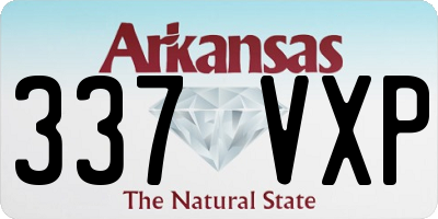 AR license plate 337VXP