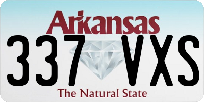 AR license plate 337VXS
