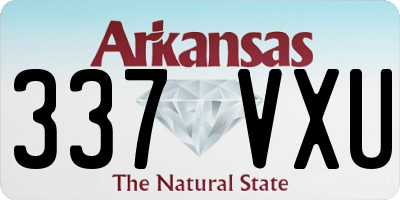 AR license plate 337VXU