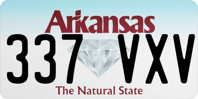AR license plate 337VXV