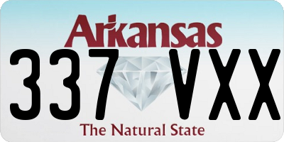 AR license plate 337VXX