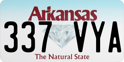AR license plate 337VYA