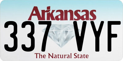 AR license plate 337VYF