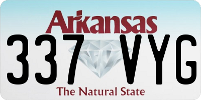 AR license plate 337VYG