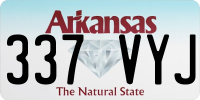 AR license plate 337VYJ