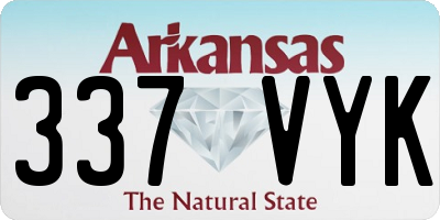 AR license plate 337VYK
