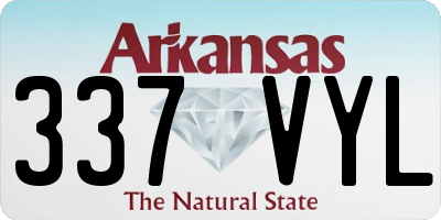AR license plate 337VYL