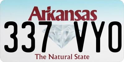 AR license plate 337VYO