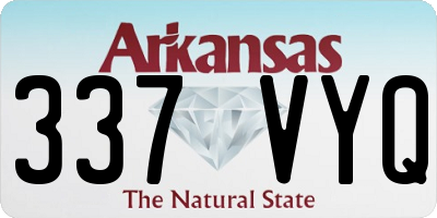 AR license plate 337VYQ