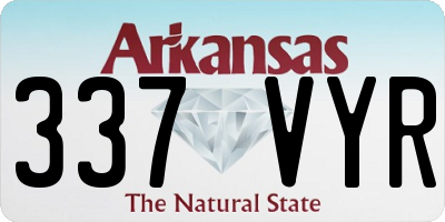 AR license plate 337VYR