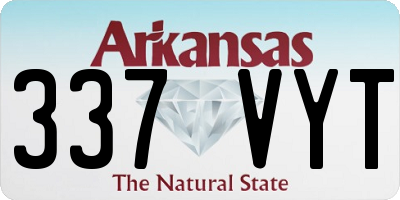 AR license plate 337VYT