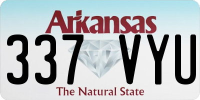 AR license plate 337VYU