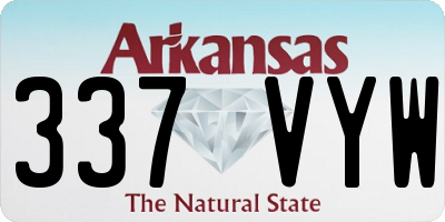 AR license plate 337VYW