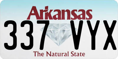 AR license plate 337VYX