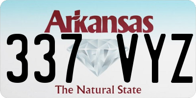 AR license plate 337VYZ