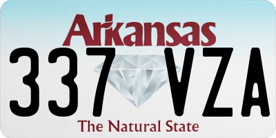 AR license plate 337VZA