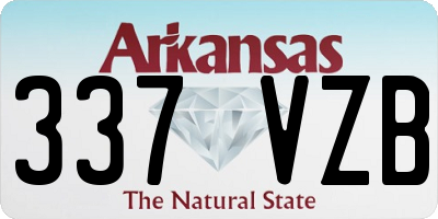 AR license plate 337VZB