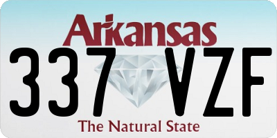 AR license plate 337VZF