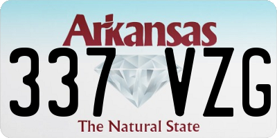 AR license plate 337VZG