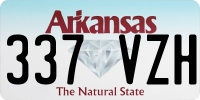 AR license plate 337VZH