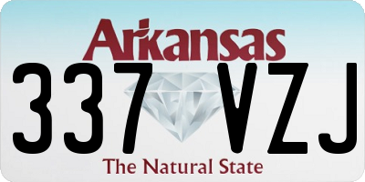 AR license plate 337VZJ