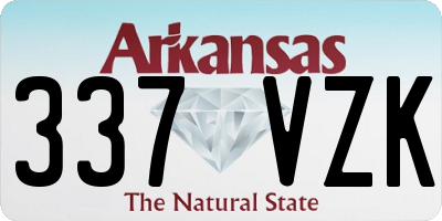 AR license plate 337VZK
