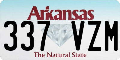 AR license plate 337VZM