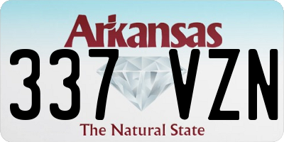 AR license plate 337VZN