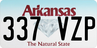 AR license plate 337VZP