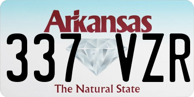 AR license plate 337VZR