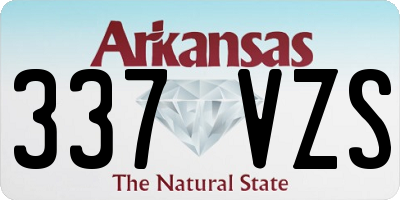AR license plate 337VZS