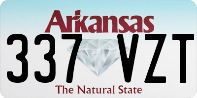 AR license plate 337VZT