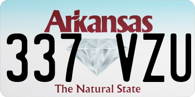 AR license plate 337VZU