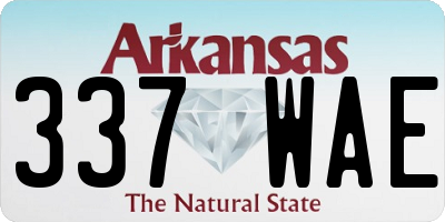 AR license plate 337WAE