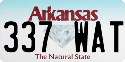 AR license plate 337WAT