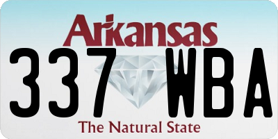 AR license plate 337WBA