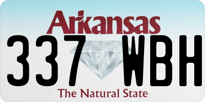 AR license plate 337WBH