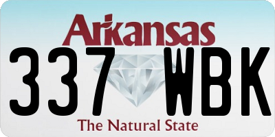 AR license plate 337WBK