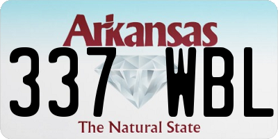 AR license plate 337WBL