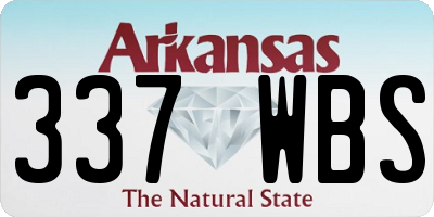 AR license plate 337WBS