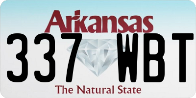 AR license plate 337WBT