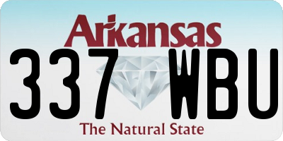 AR license plate 337WBU