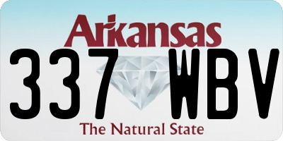 AR license plate 337WBV