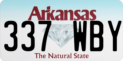 AR license plate 337WBY