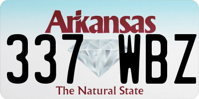AR license plate 337WBZ